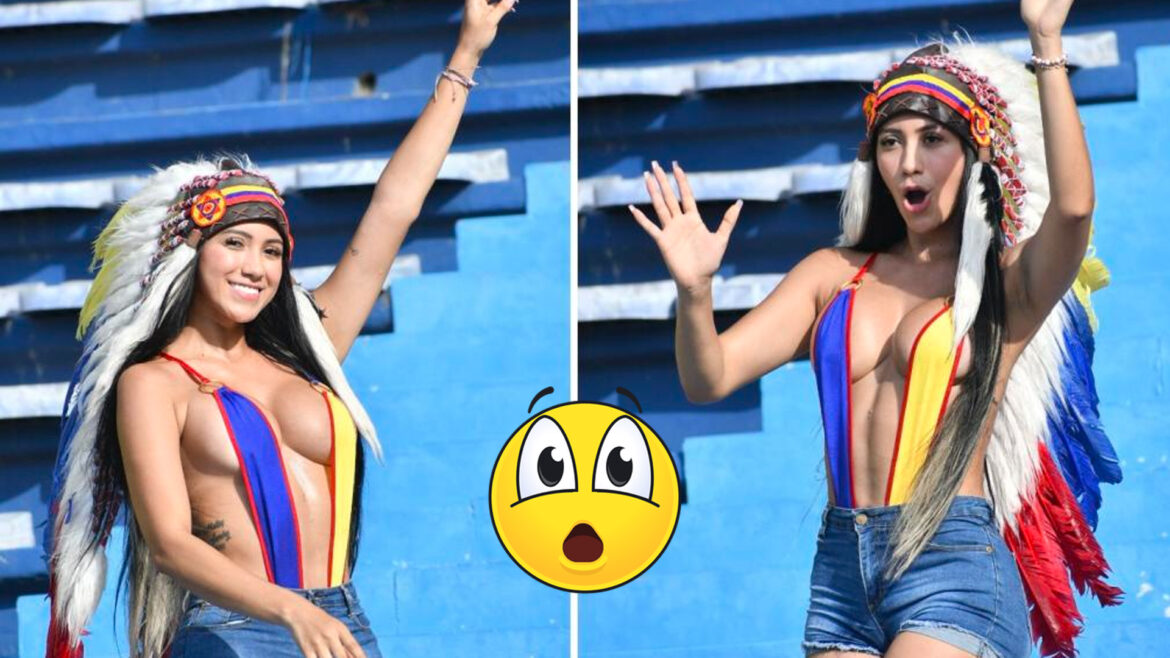 Ella es la hincha sexy de la Selección Colombia.