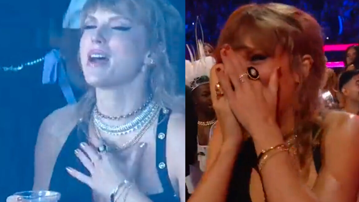 Taylor Swift se gozó los VMA’s como toda una fan girl.