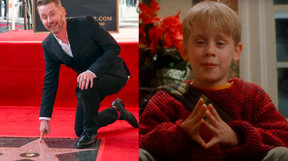 Macaulay Culkin recibe estrella en el paseo de la fama de Hollywood.